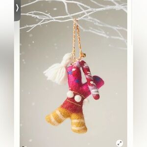 Anthropologie jolly monogram ornament/ X